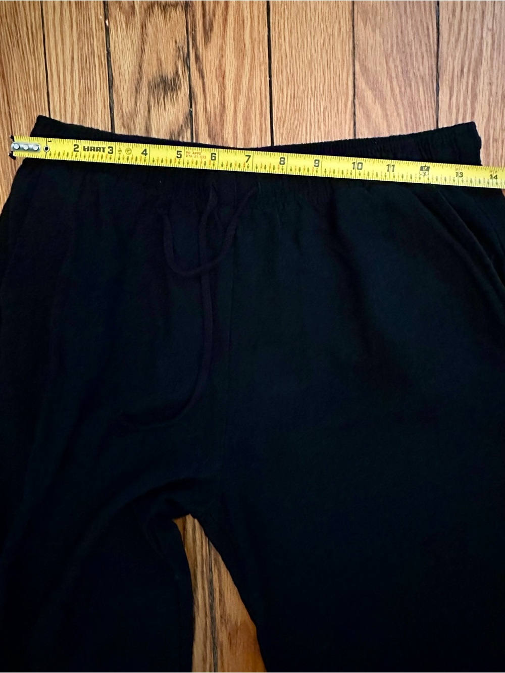 Stradivarius Black Linen Blend Tie Waist Pants Size Medium 1116 - Picture 5 of 6